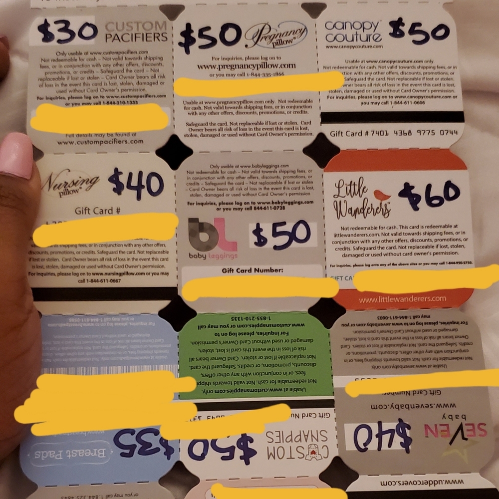 Various Brands of $30 and up Gift Cards